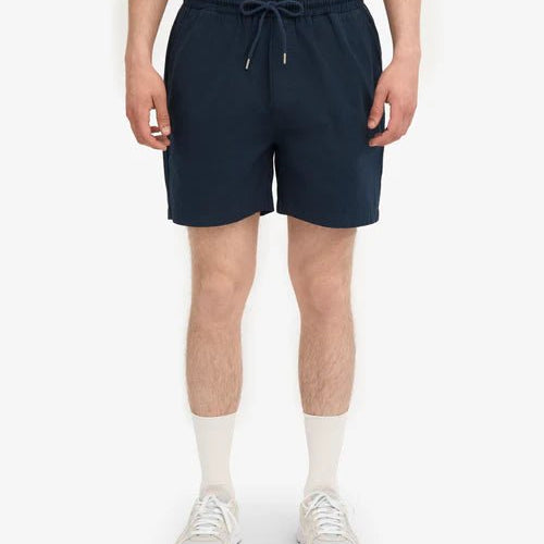 Colorful Standard Organic Twill Shorts Navy Blue - Steranko Clothing Manchester