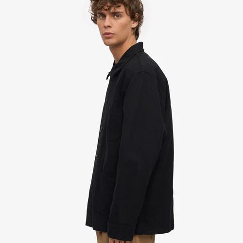 Colorful Standard Organic Workwear Jacket Deep Black - Steranko Clothing Manchester