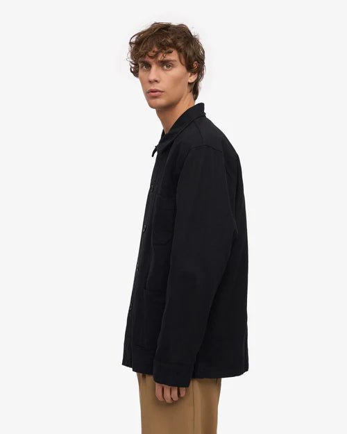 Colorful Standard Organic Workwear Jacket Deep Black - Steranko Clothing Manchester