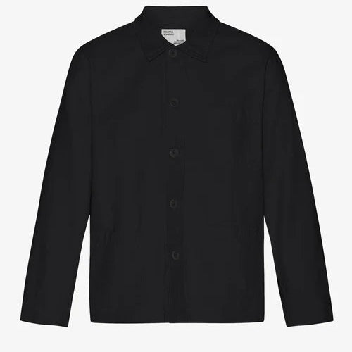 Colorful Standard Organic Workwear Jacket Deep Black - Steranko Clothing Manchester
