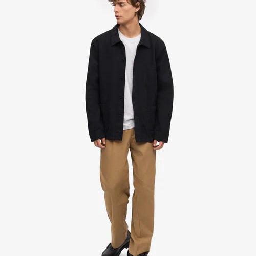 Colorful Standard Organic Workwear Jacket Deep Black - Steranko Clothing Manchester