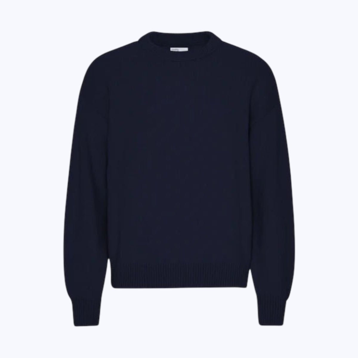 Colorful Standard Oversized Merino Wool Crew Neck Navy Blue - Steranko Clothing Manchester