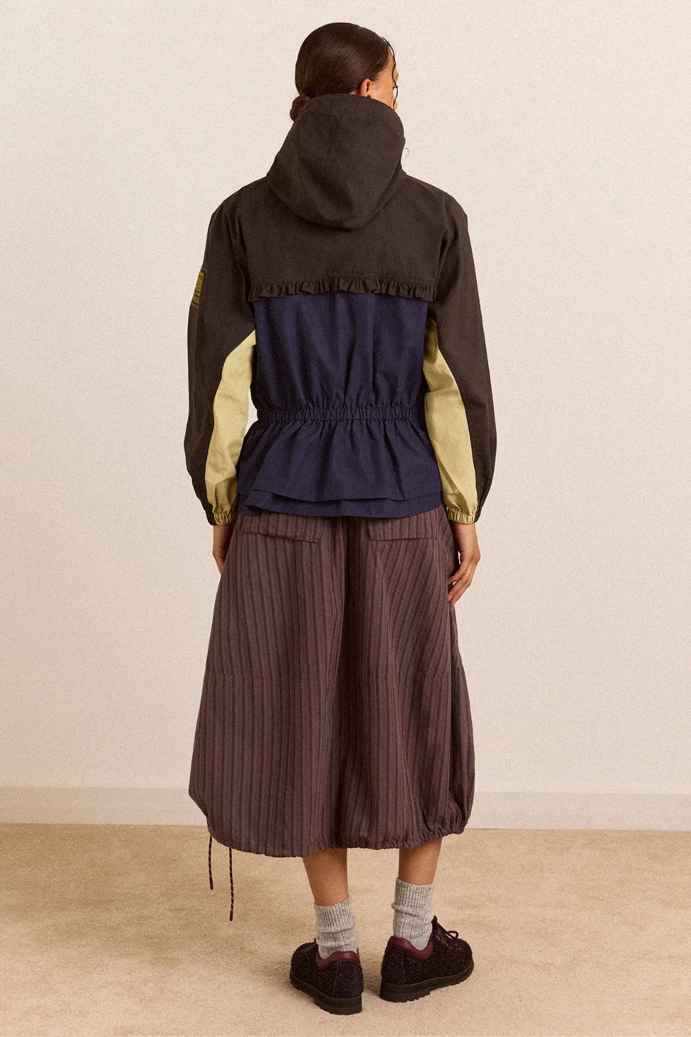 Damson Madder Lainey Skirt Merlot Stripe - Steranko Clothing Manchester