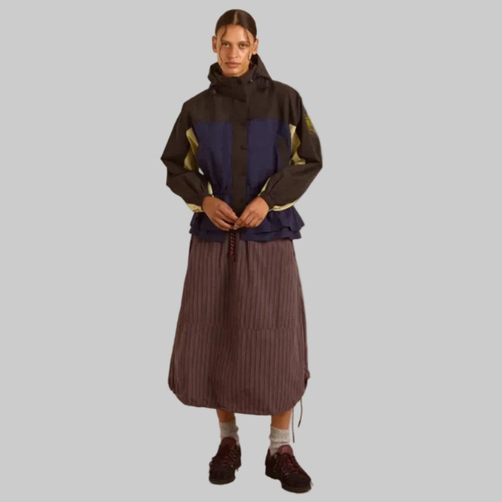 Damson Madder Lainey Skirt Merlot Stripe - Steranko Clothing Manchester