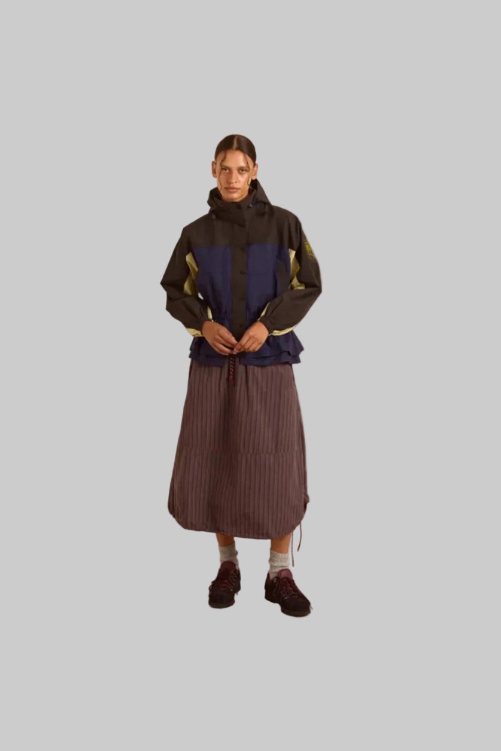 Damson Madder Lainey Skirt Merlot Stripe - Steranko Clothing Manchester