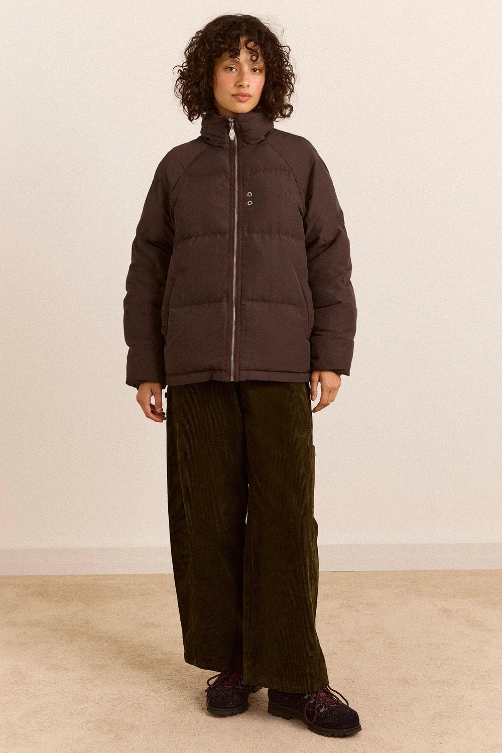Damson Madder Reversible Opal Puffer Plumb Check - Steranko Clothing Manchester