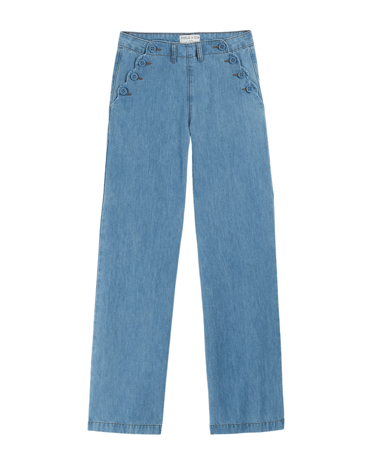 Emile Et Ida Barnabe Bridge Pants Denim - Steranko Clothing Manchester