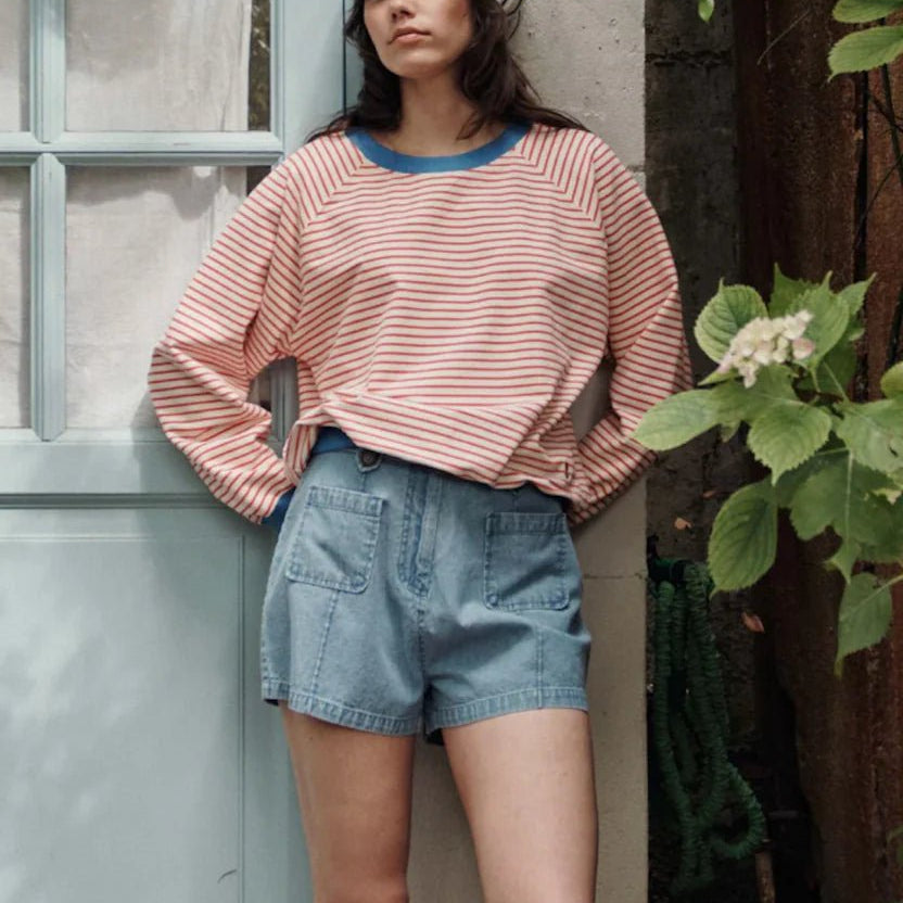 Emile & Ida Daylor Rouge Stripe Sweatshirt - Steranko Clothing Manchester