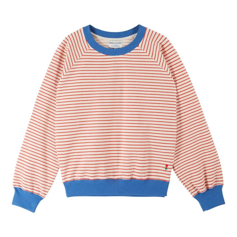 Emile & Ida Daylor Rouge Stripe Sweatshirt - Steranko Clothing Manchester
