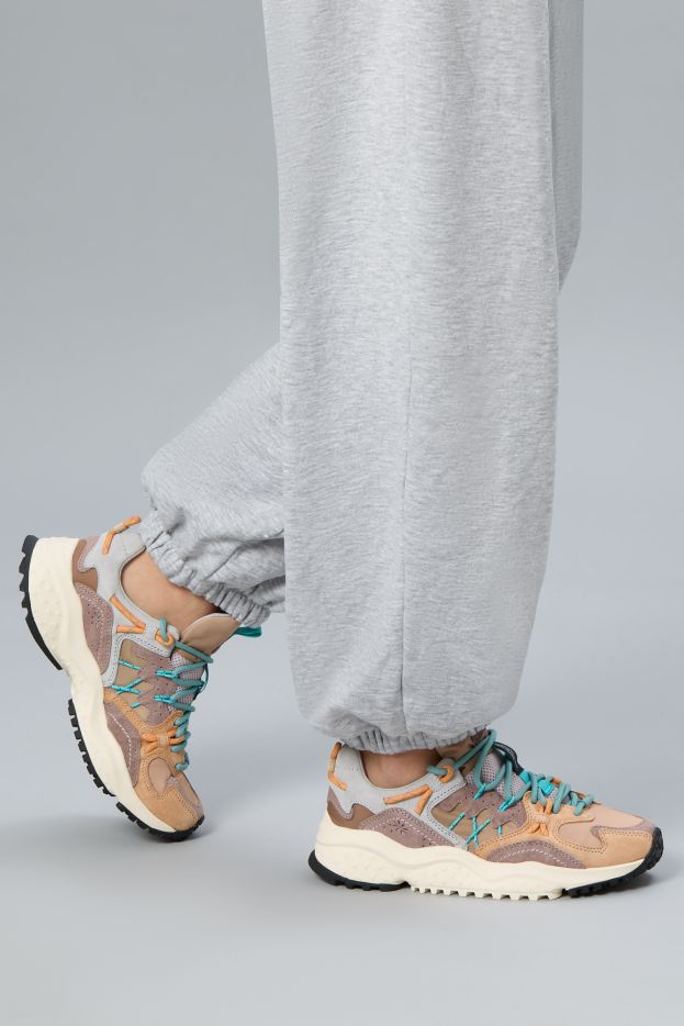 Flower Mountain Yamabushi Suede/Nylon Ripstop Sand - Taupe - Steranko Clothing Manchester