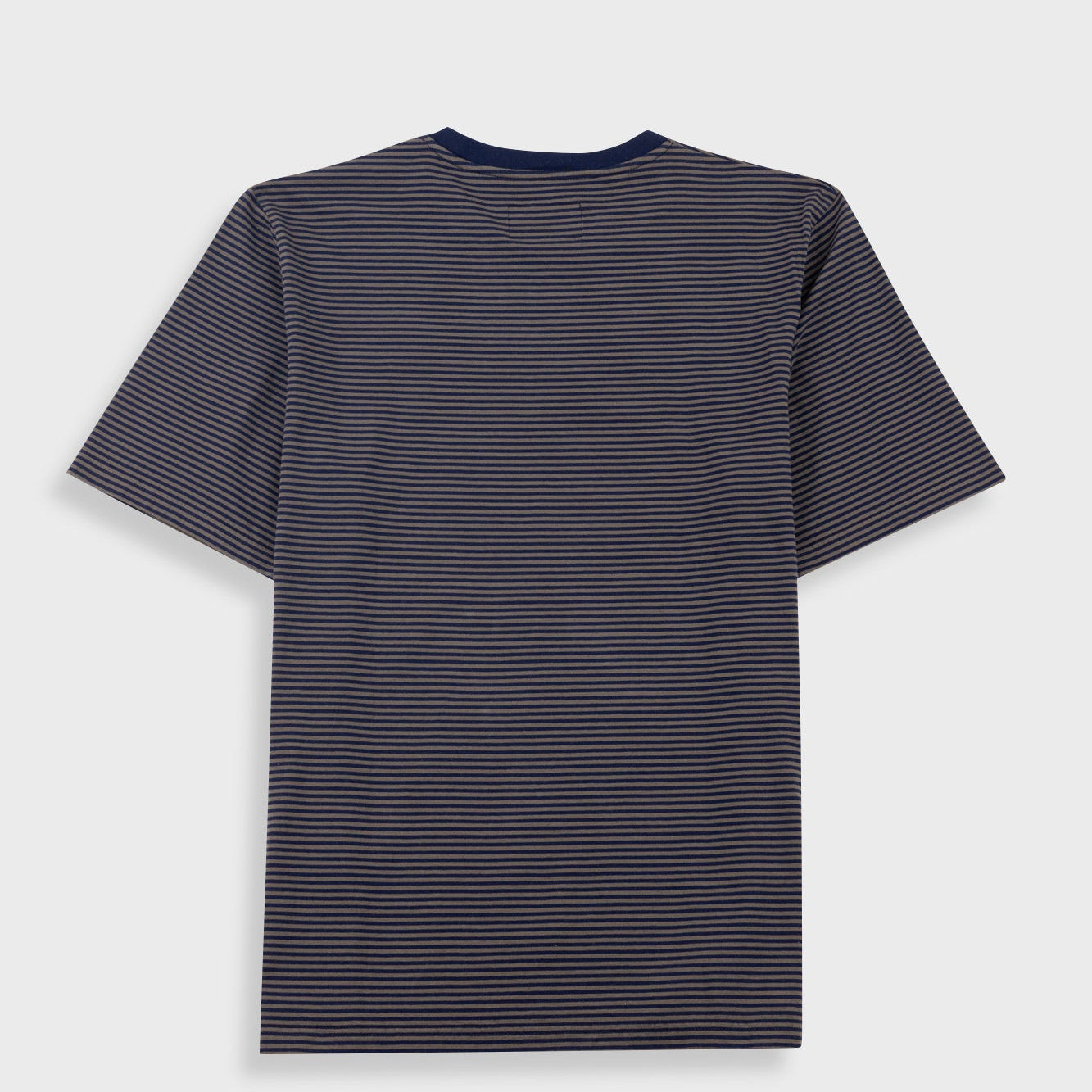Folk 1x1 Stripe T-Shirt Black/Charcoal - Steranko Clothing Manchester