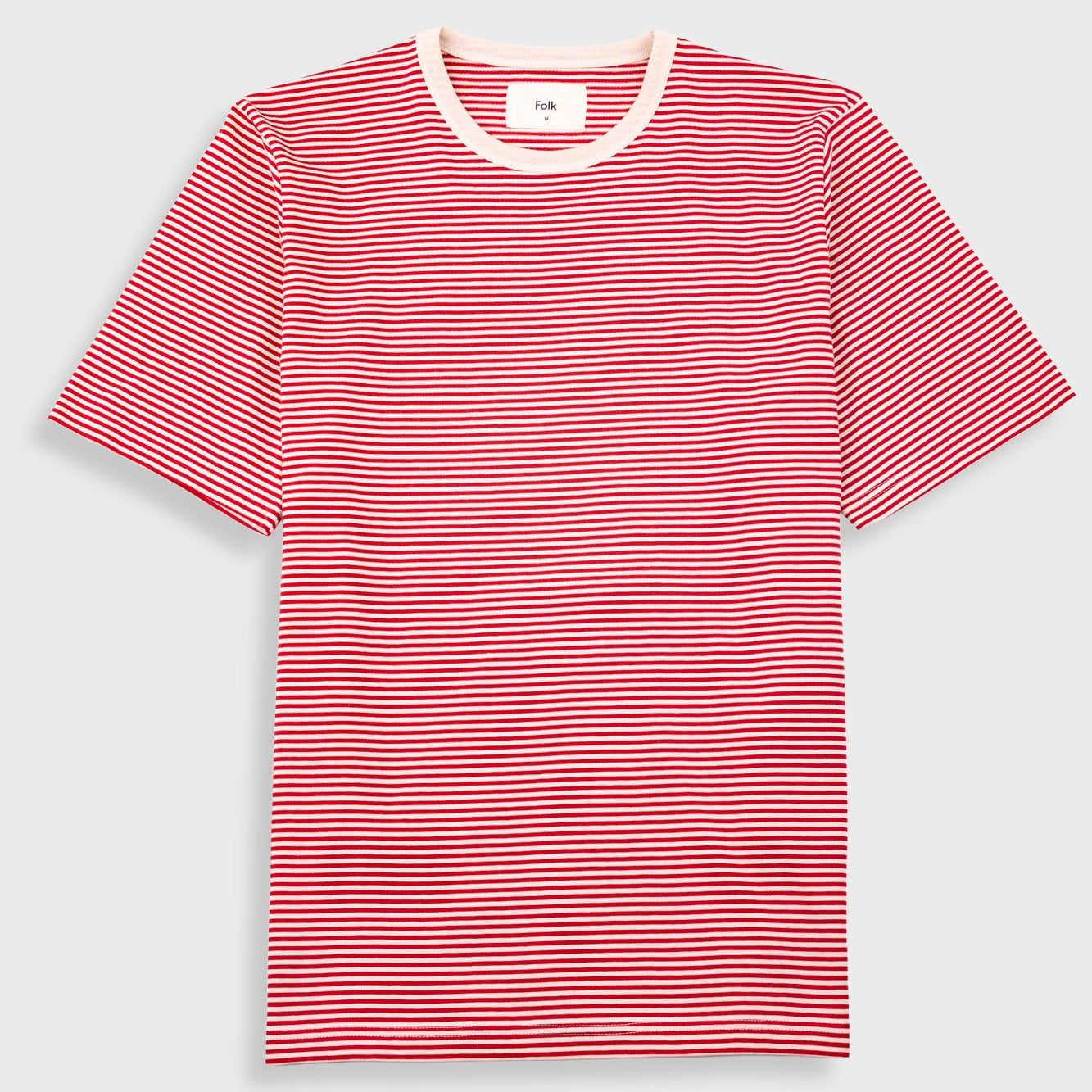 Folk 1x1 Stripe T-shirt Crimson Stone - Steranko Clothing Manchester