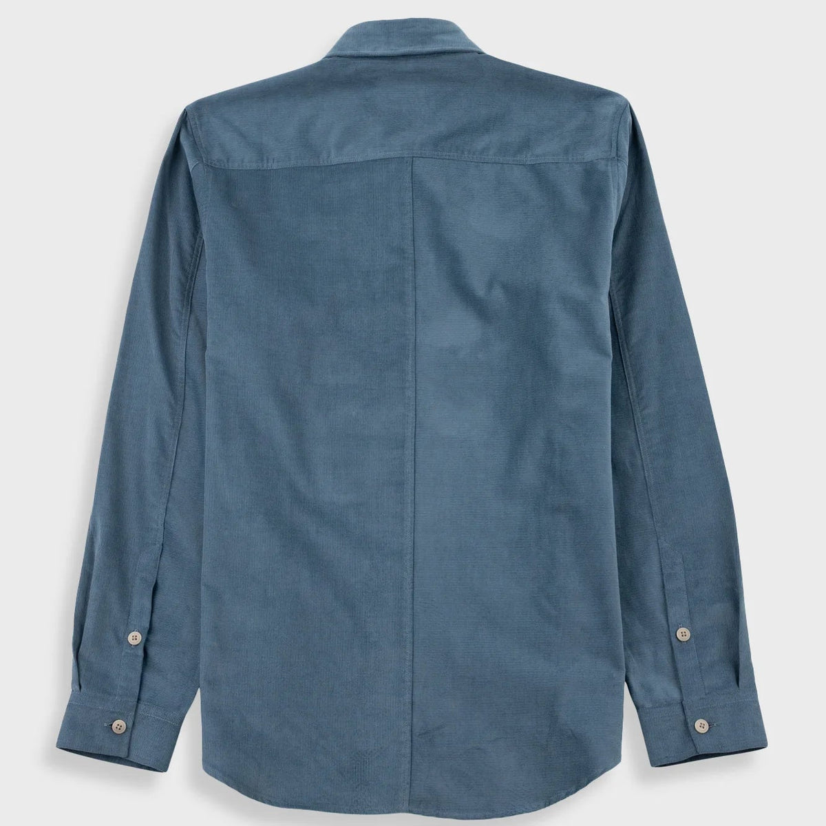 Folk Direction Babycord L/S Shirt Blue Oxide - Steranko Clothing Manchester