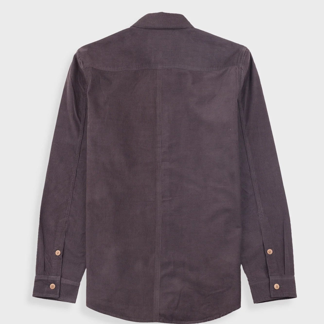 Folk Direction Babycord Shirt Black Grape - Steranko Clothing Manchester