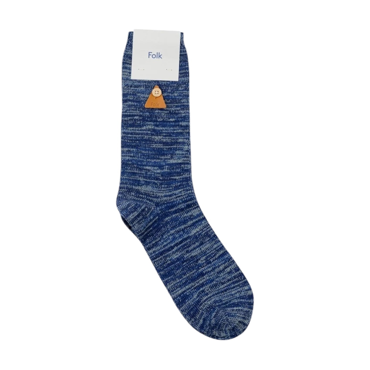 Folk Melange Sock Blue Mix - Steranko Clothing Manchester