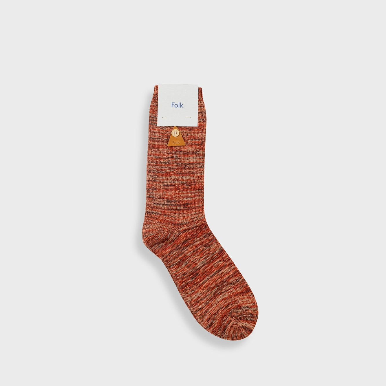 Folk Melange Sock Clay Mix - Steranko Clothing Manchester