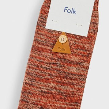 Folk Melange Sock Clay Mix - Steranko Clothing Manchester