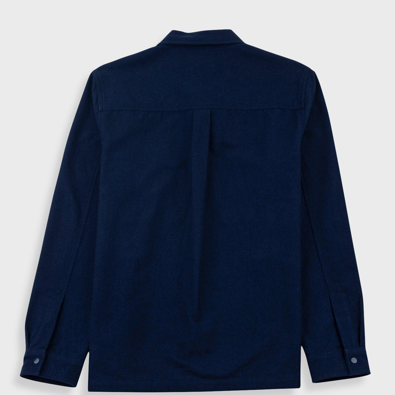 Folk Patch Overshirt Navy Lightweight Moleskin - Steranko Clothing Manchester