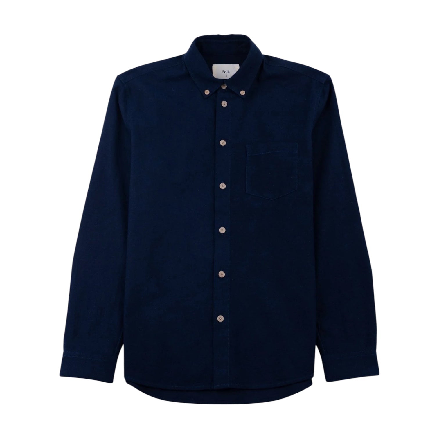 Folk Relaxed Fit Shirt Navy Flannel - Steranko Clothing Manchester