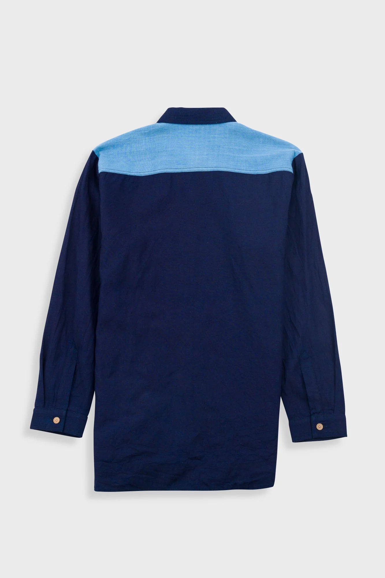 Folk W' Boyfriend Shirt Indigo Patchwork - Steranko Clothing Manchester