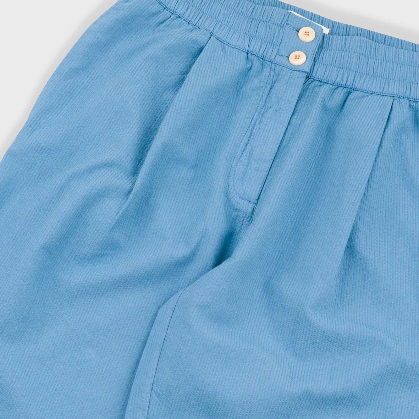 Folk W' Drawcord Baggy Pants Light Indigo Topstitch - Steranko Clothing Manchester