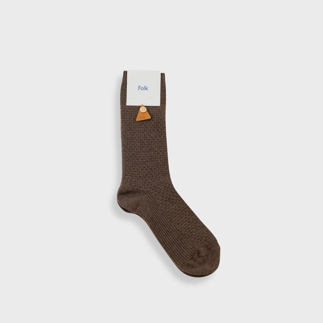 Folk Waffle Sock Espresso - Steranko Clothing Manchester