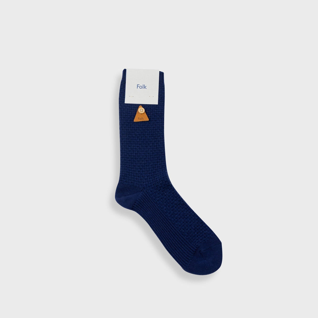 Folk Waffle Sock Navy - Steranko Clothing Manchester