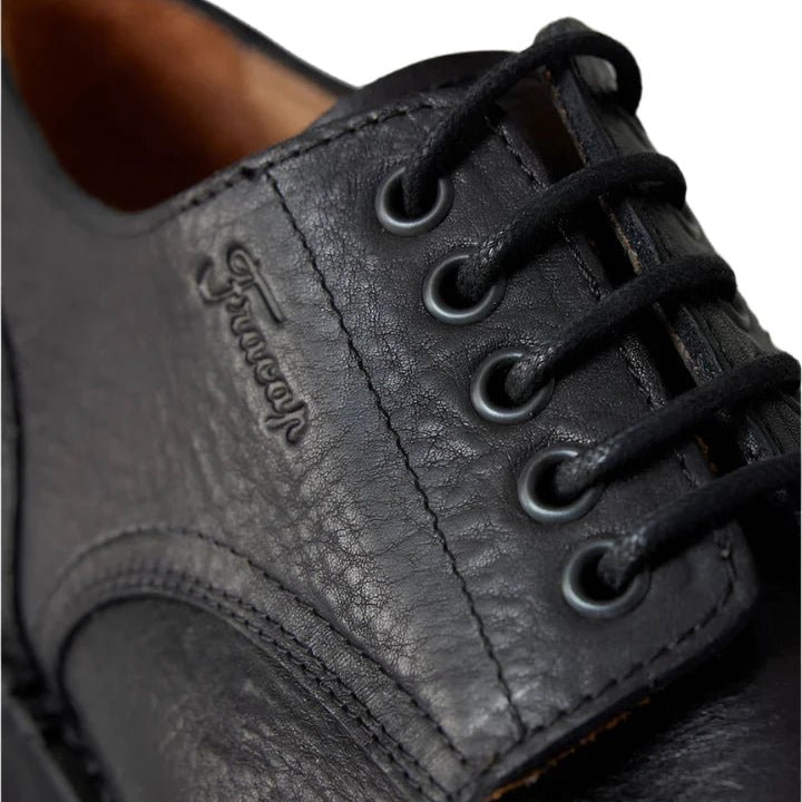 Fracap Postman Derby Shoes Black - Steranko Clothing Manchester