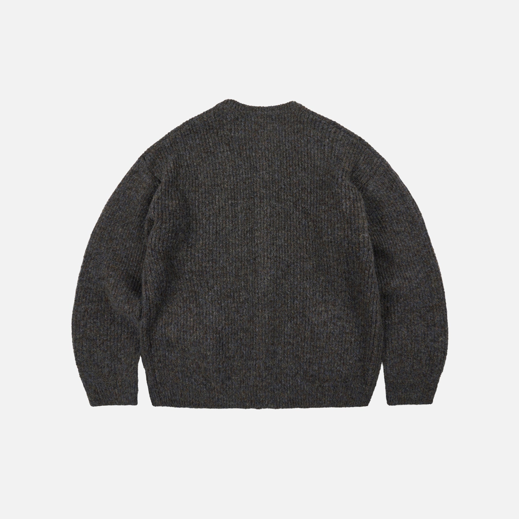 Frizmworks Brushed Wool Round Cardigan Brown - Steranko Clothing Manchester