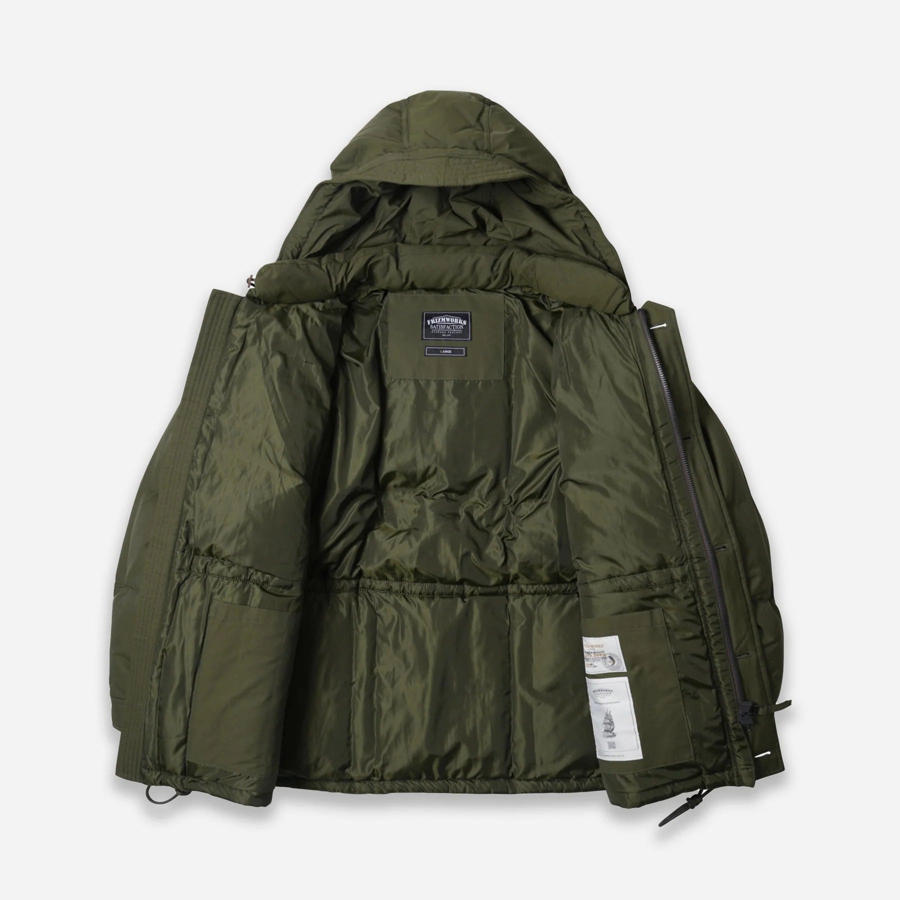 Frizmworks Karakoram Down Parka Dark Green - Steranko Clothing Manchester