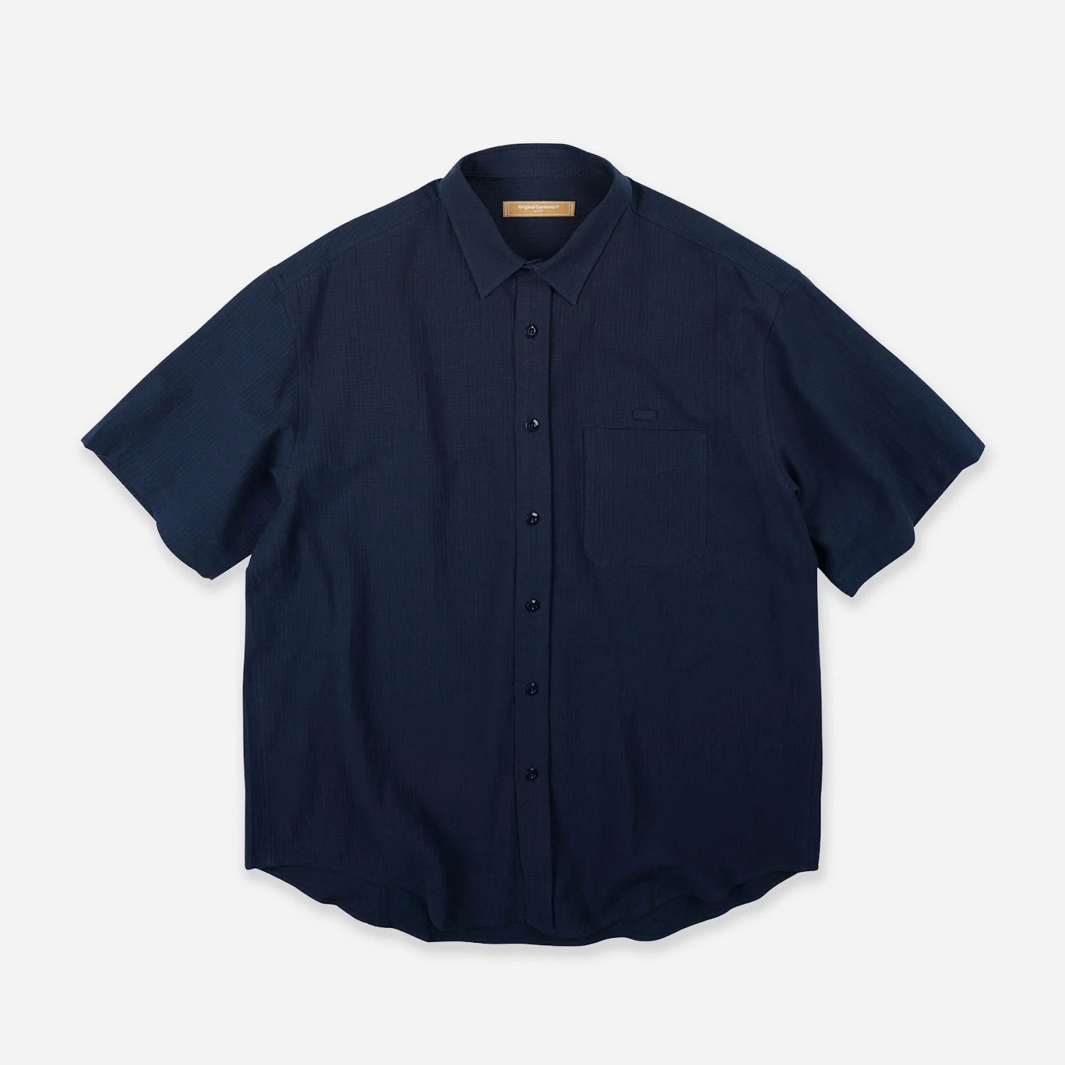 Frizmworks OG Dobby Seersucker Half Shirt Navy - Steranko Clothing Manchester