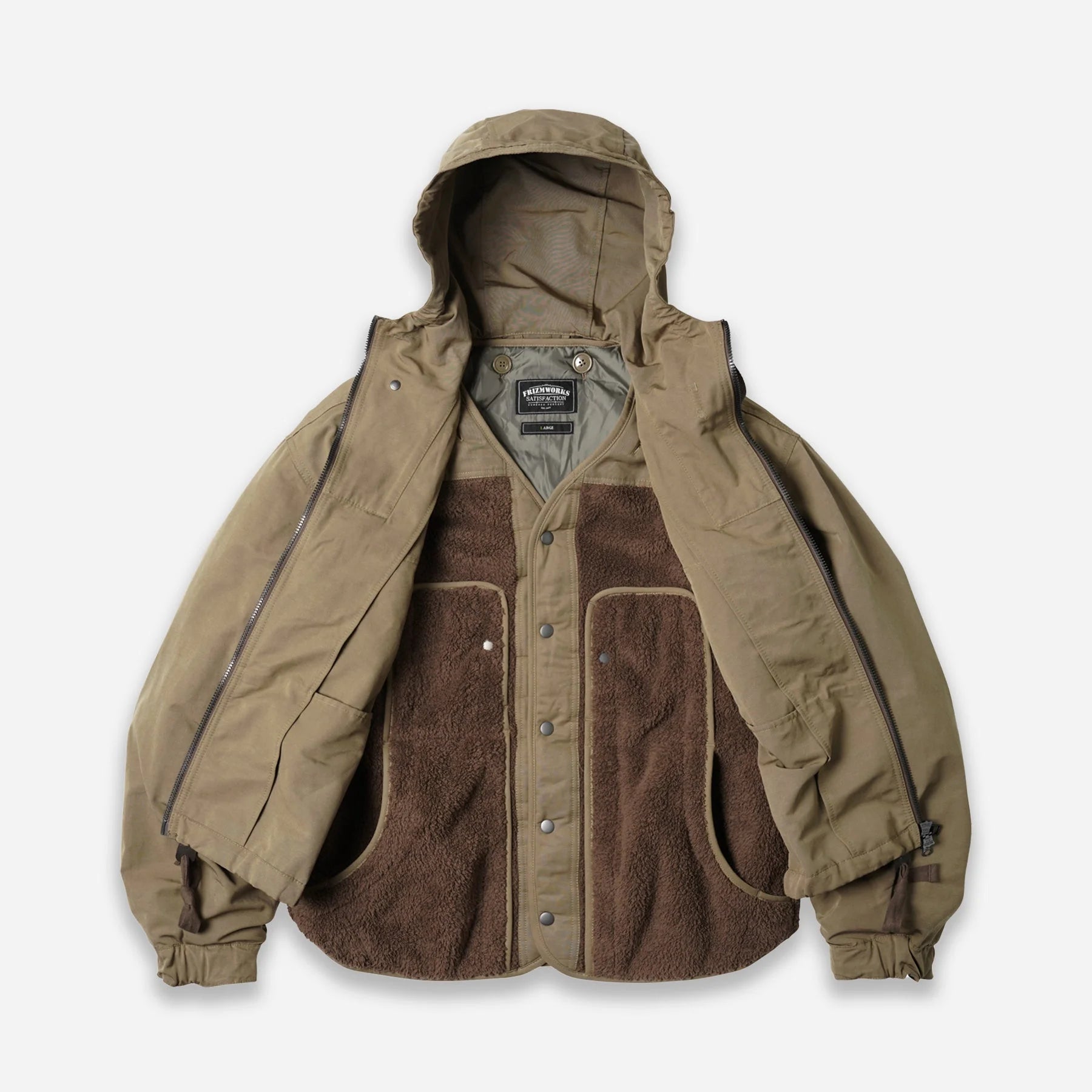 Frizmworks Smock Hooded Parka Tan - Steranko Clothing Manchester