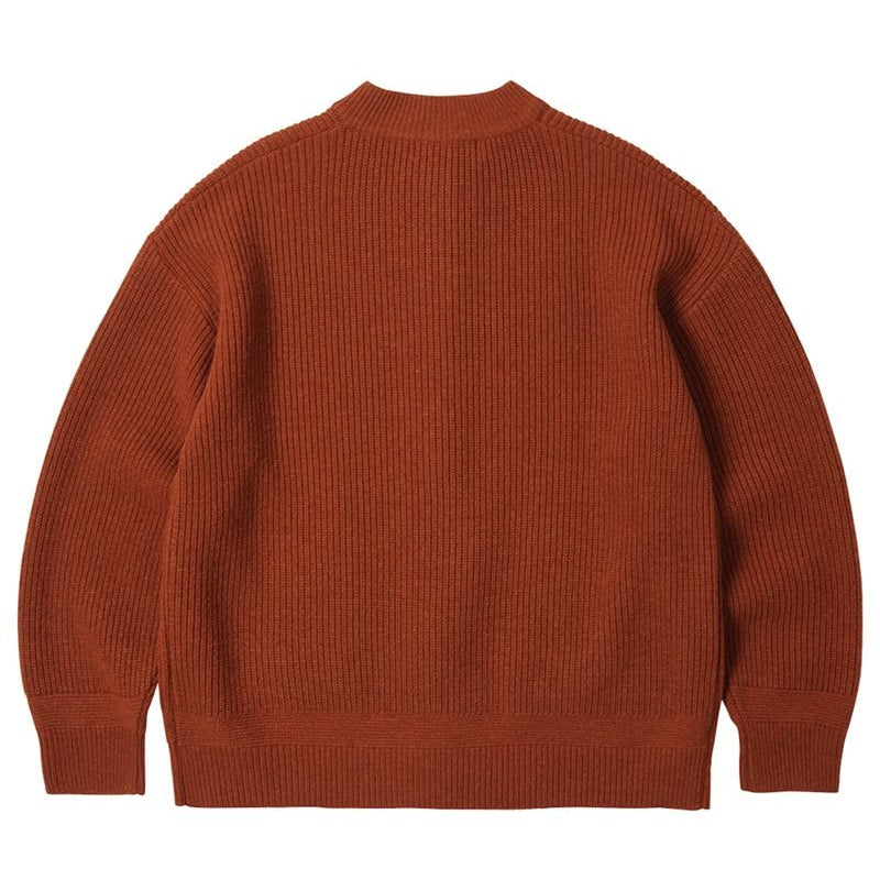 Frizmworks Wool Deck Zip Up Cardigan Brick - Steranko Clothing Manchester