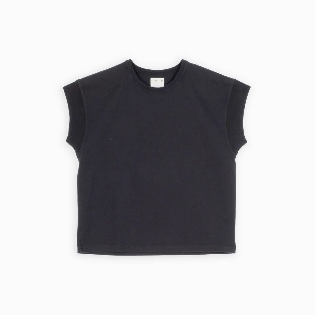 Girls of Dust Muscle Tee Heavy Flame Black - Steranko Clothing Manchester