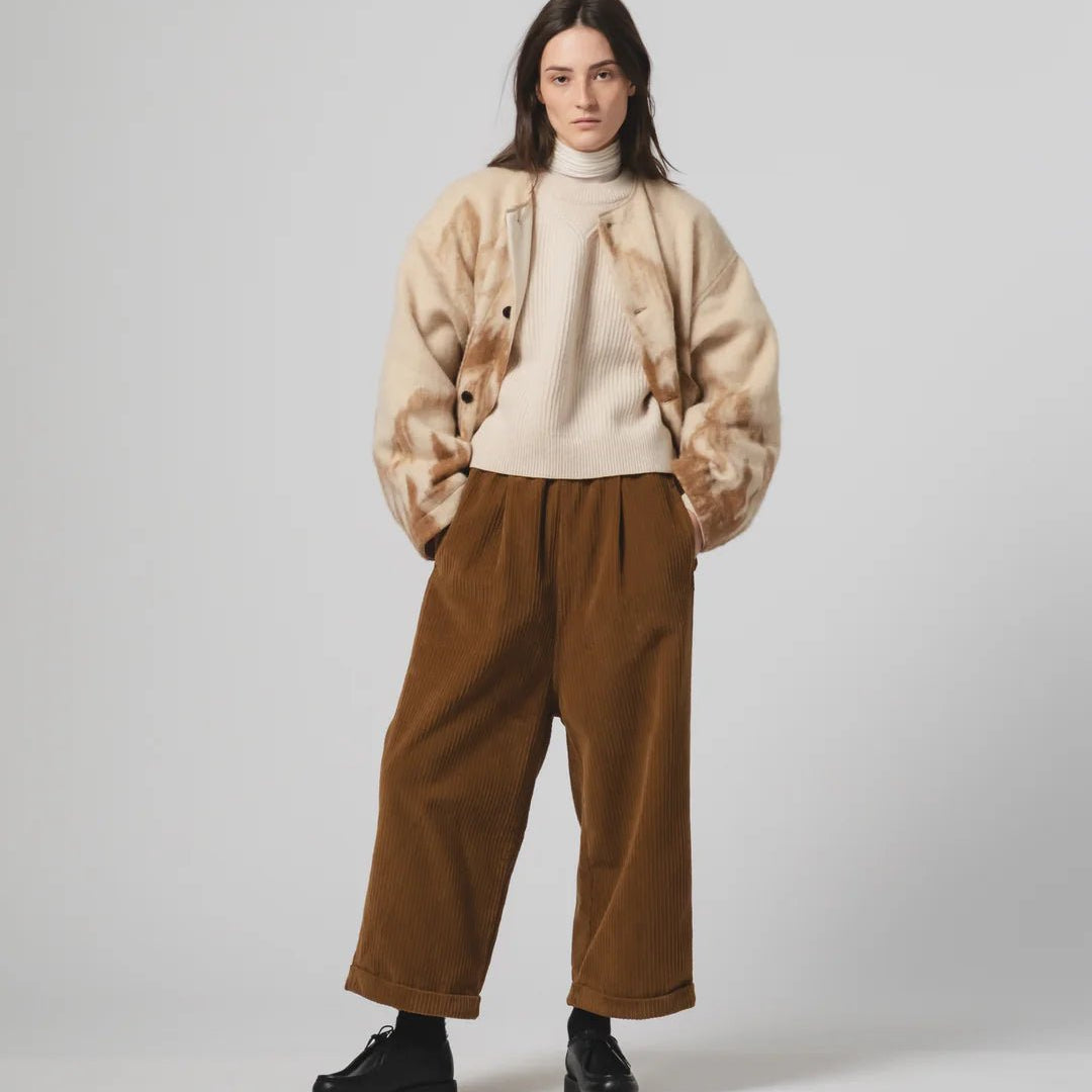 Girls Of Dust Nuclear Jacket Mountain Jacquard Cream / Brown - Steranko Clothing Manchester