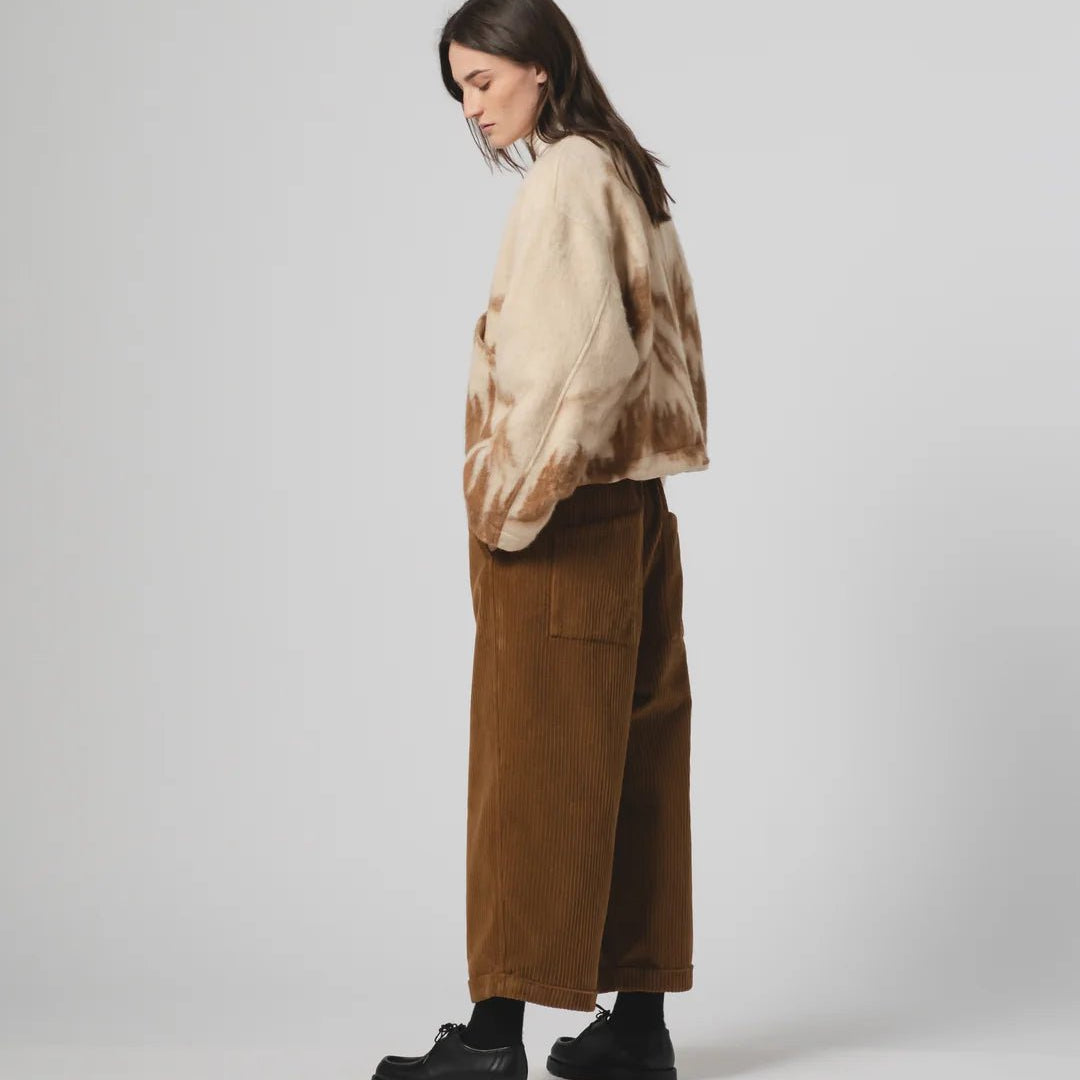 Girls Of Dust Nuclear Jacket Mountain Jacquard Cream / Brown - Steranko Clothing Manchester