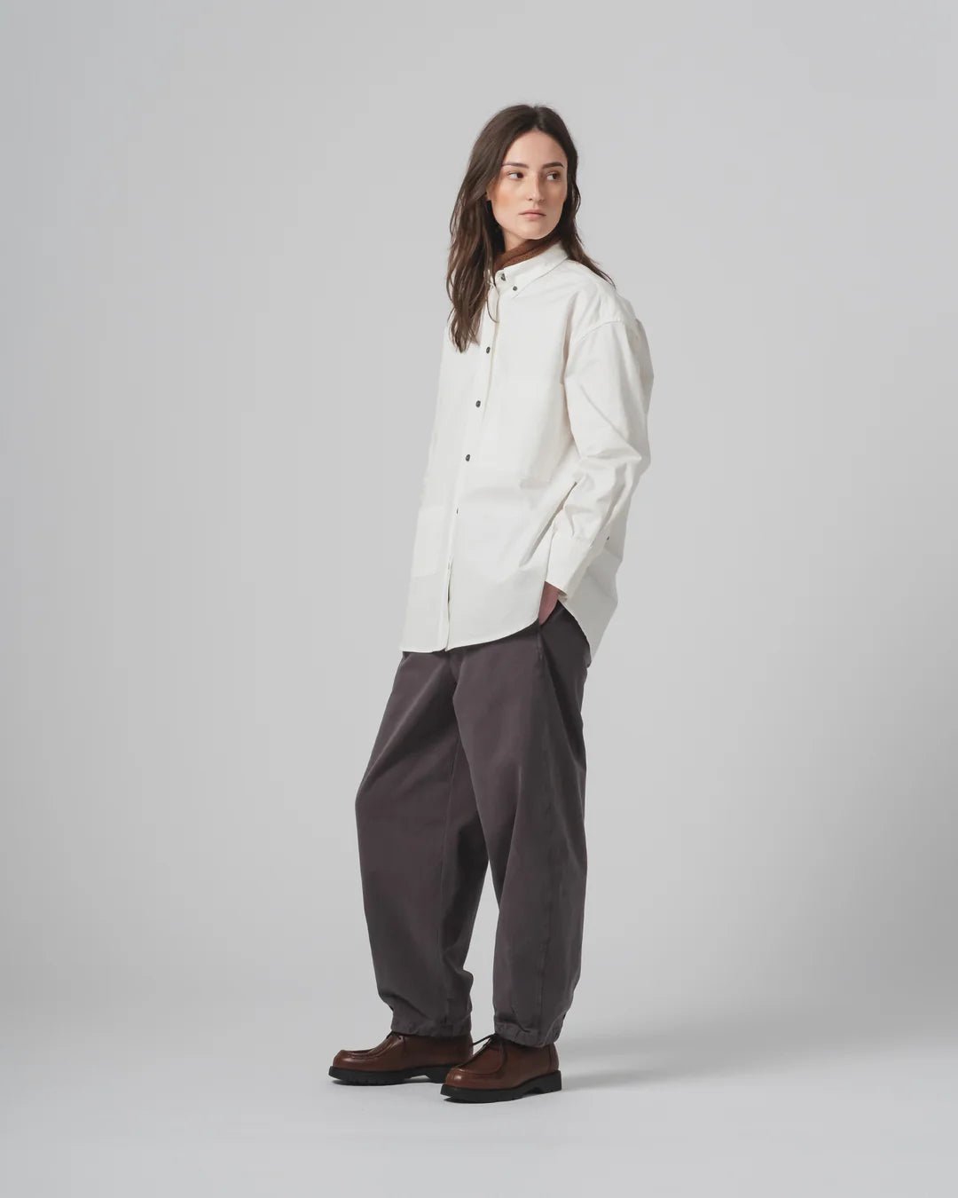 Girls Of Dust Pasha Pants Gabardine Satin Asphalt - Steranko Clothing Manchester