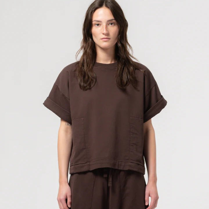 Girls of Dust Physical T-Shirt Twill Jersey Coffee Brown - Steranko Clothing Manchester