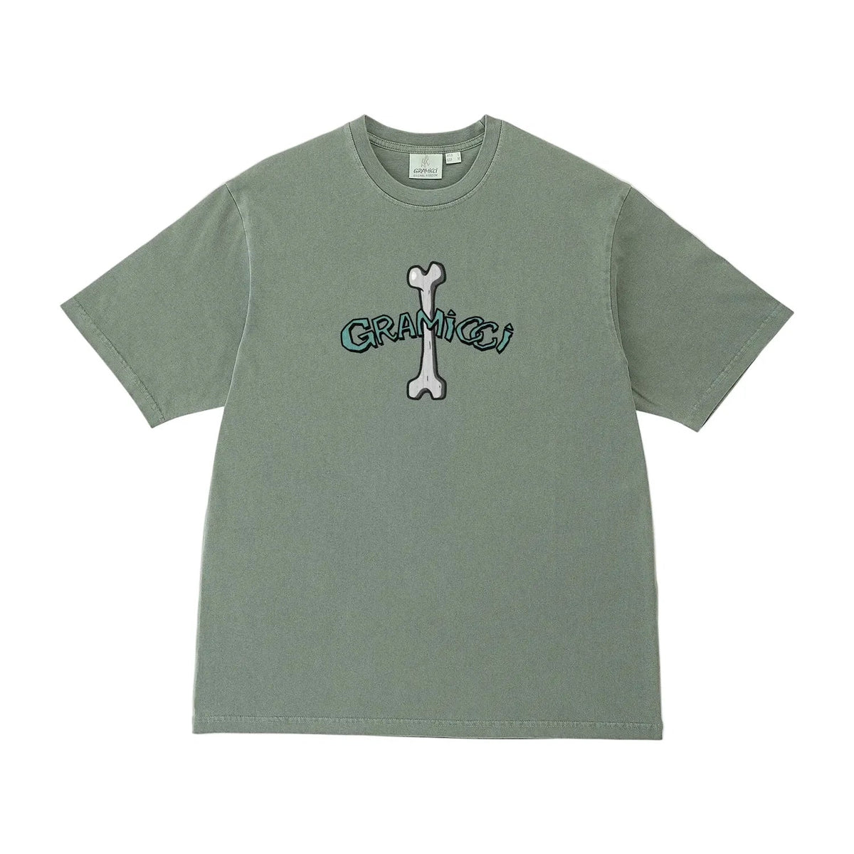 Gramicci Bone Tee Pigment Dyed Sage - Steranko Clothing Manchester