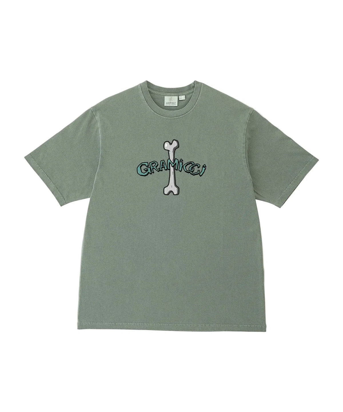 Gramicci Bone Tee Pigment Dyed Sage - Steranko Clothing Manchester