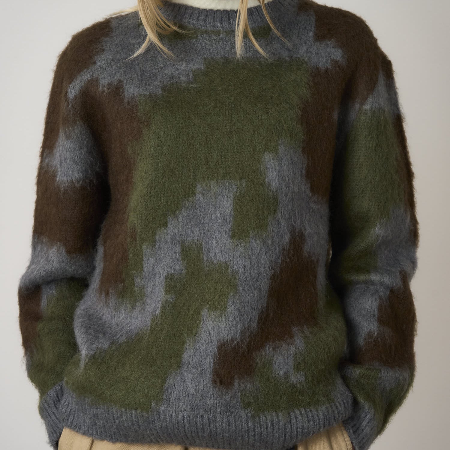 Gramicci Jungle Mohair Sweater Digi Camo - Steranko Clothing Manchester