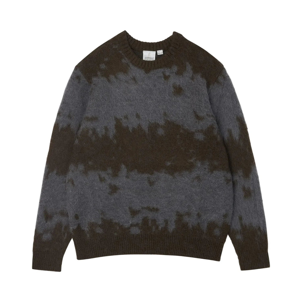 Gramicci Mohair Splatter Sweater Slate - Steranko Clothing Manchester