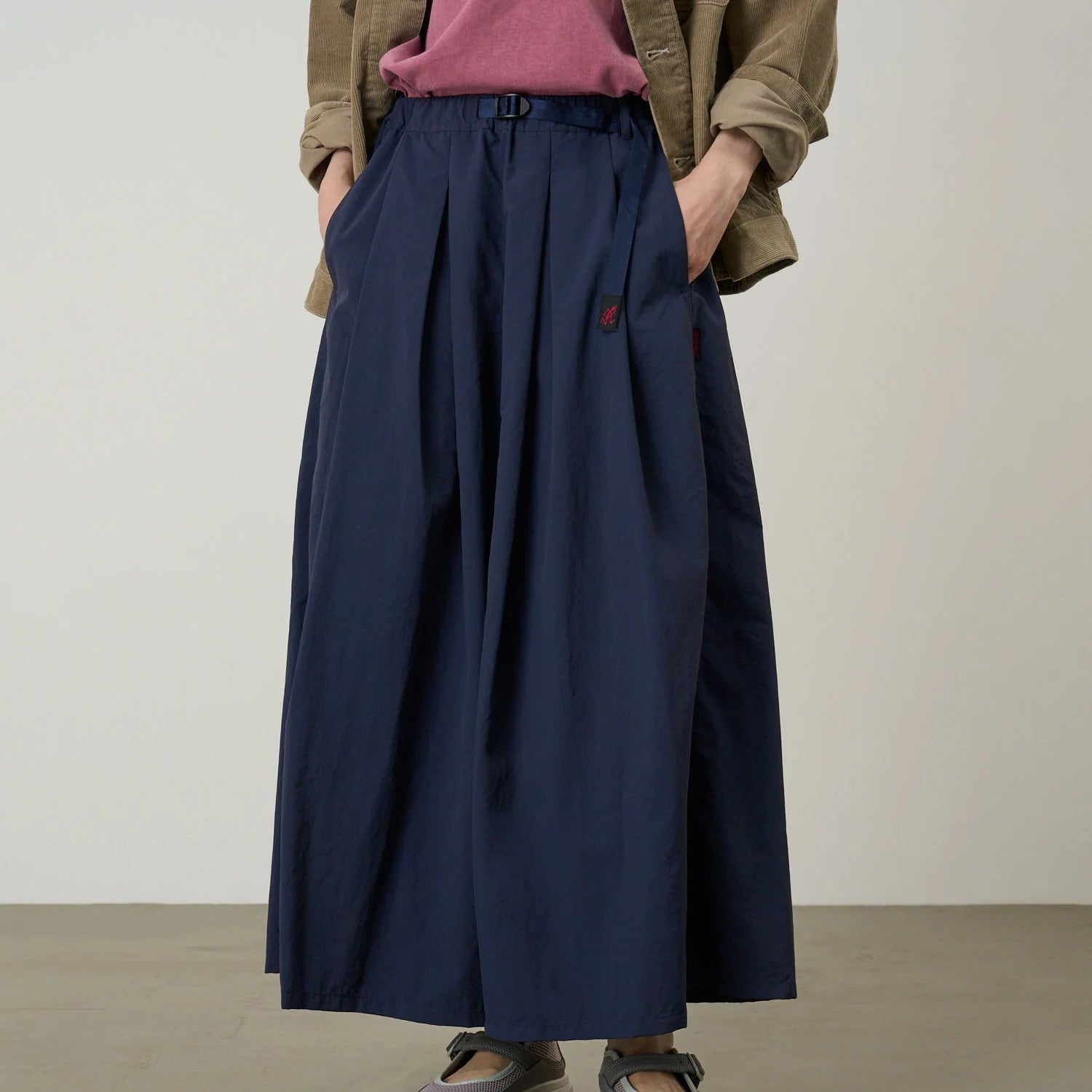 Gramicci Nylon Flare Pant British Navy - Steranko Clothing Manchester