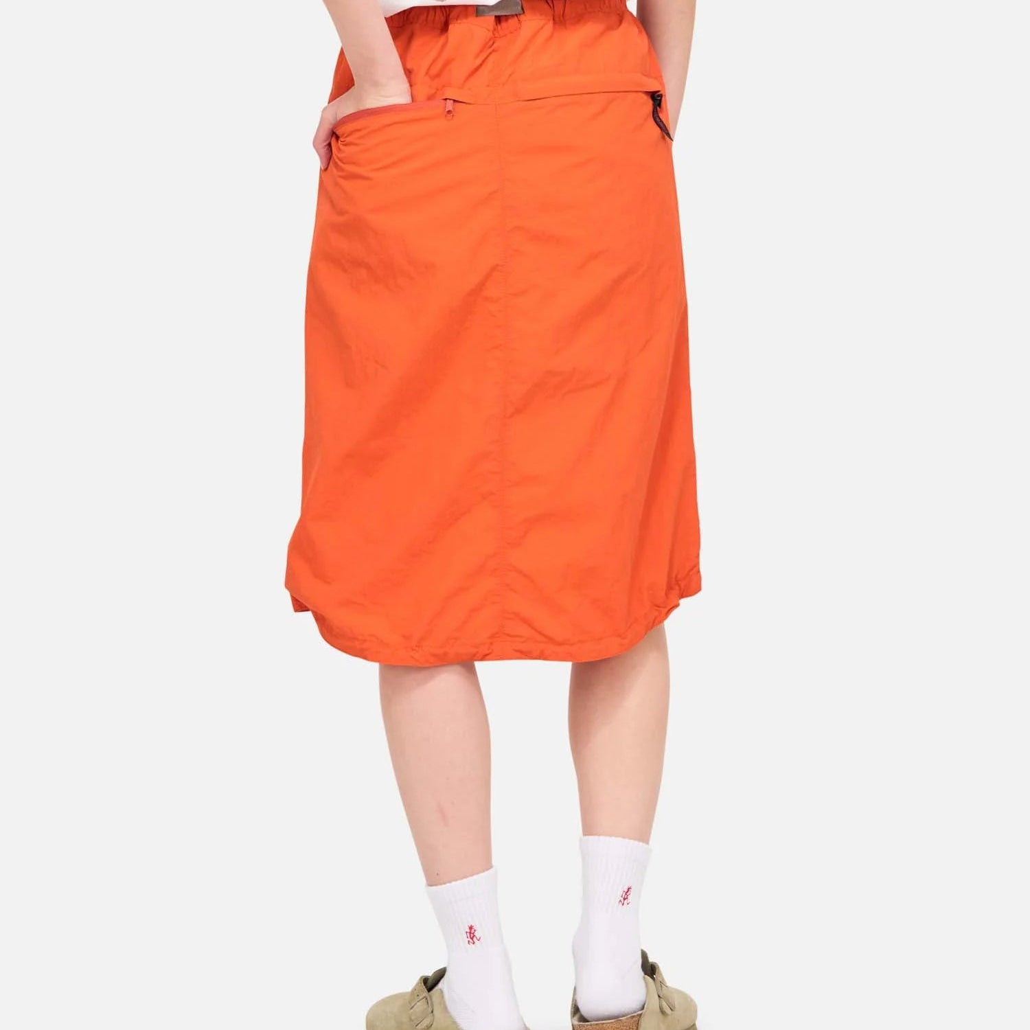Gramicci Nylon Packable Midi Skirt Orange - Steranko Clothing Manchester