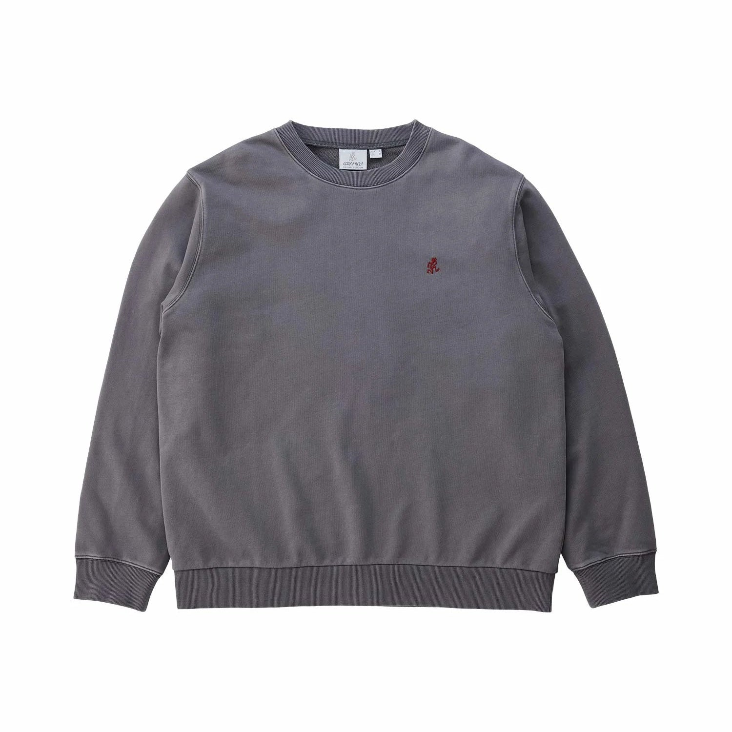 Gramicci One Point Crew Sweatshirt Charcoal Pigment - Steranko Clothing Manchester