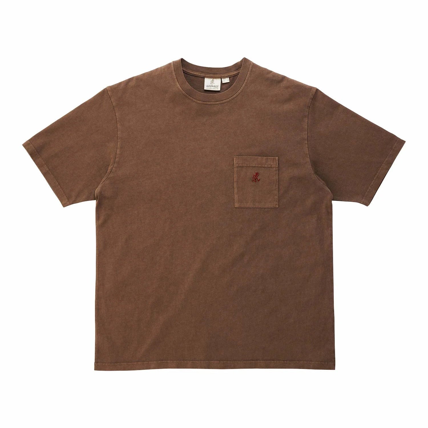 Gramicci One Point Tee Pigment Dyed Brown - Steranko Clothing Manchester