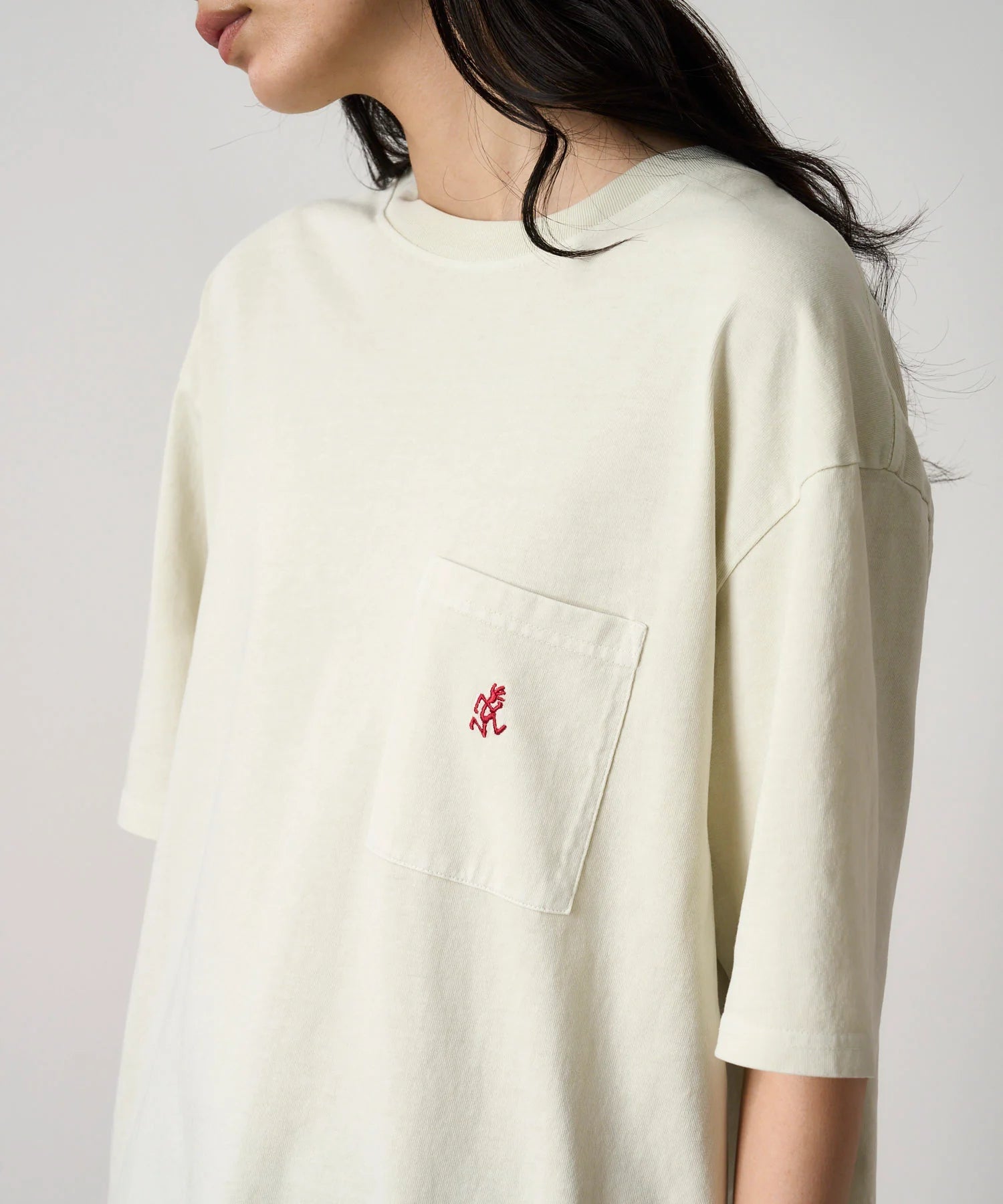 Gramicci One Point Tee Pigment Dyed Natural - Steranko Clothing Manchester