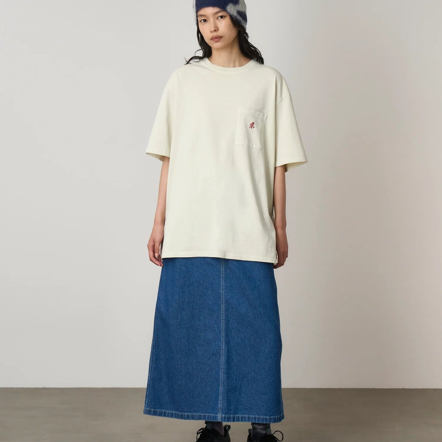 Gramicci One Point Tee Pigment Dyed Natural - Steranko Clothing Manchester