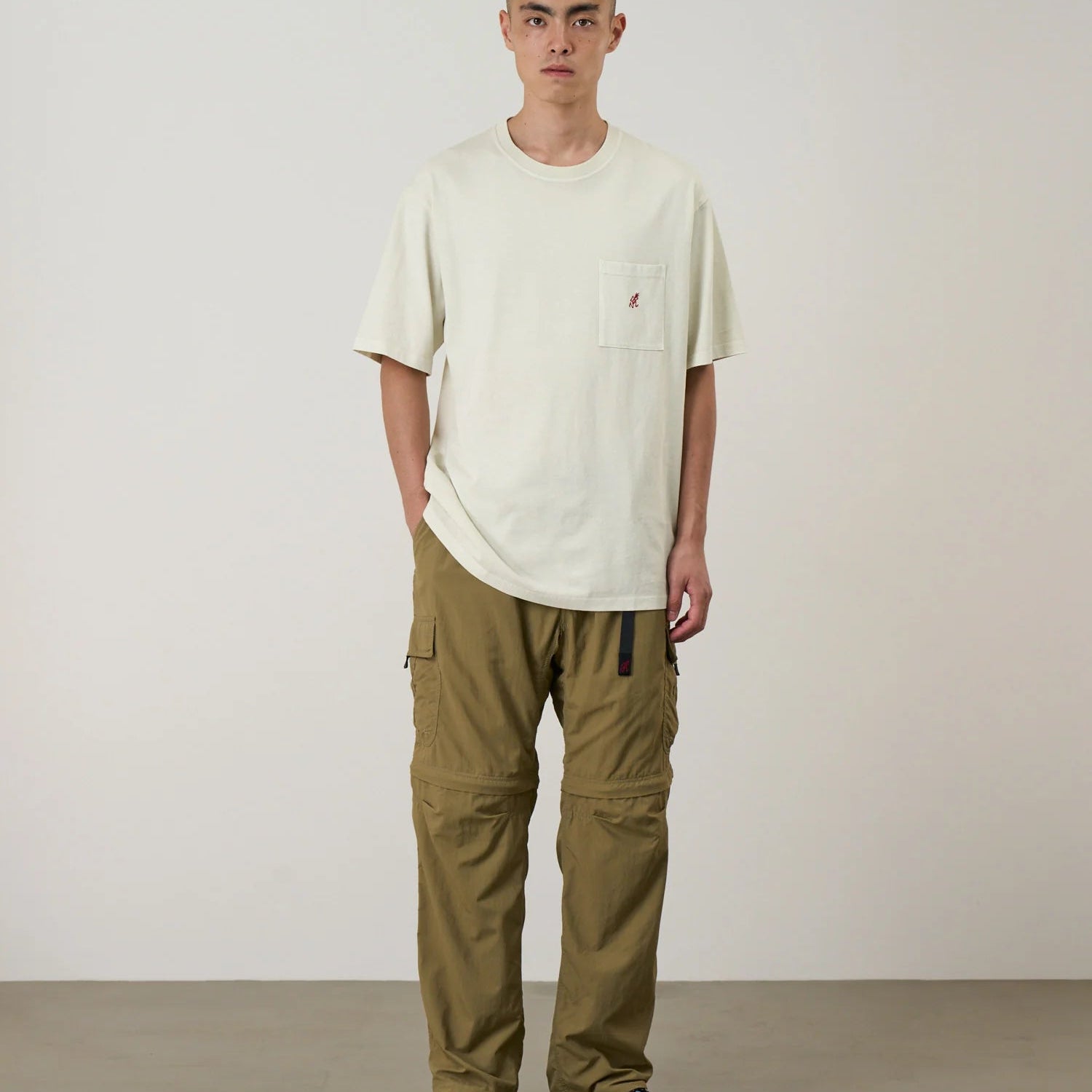 Gramicci One Point Tee Pigment Dyed Natural - Steranko Clothing Manchester