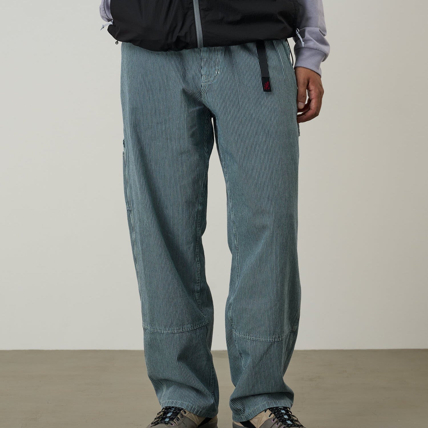 Gramicci Overdyed Hickory Work Pant Navy - Steranko Clothing Manchester